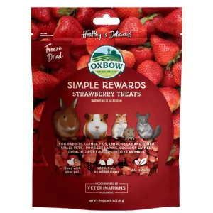 15% OFF: Oxbow Simple Rewards Strawberry Treats For Small Animals 15g