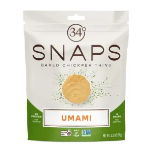 34 Degrees - Umami Snaps Snack, 3.2 Oz