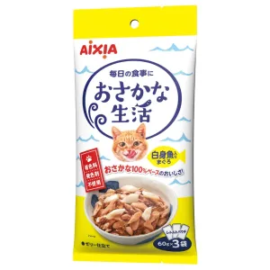 Aixia Fish Life Tuna & White Fish Grain-Free Cat Treats 180g