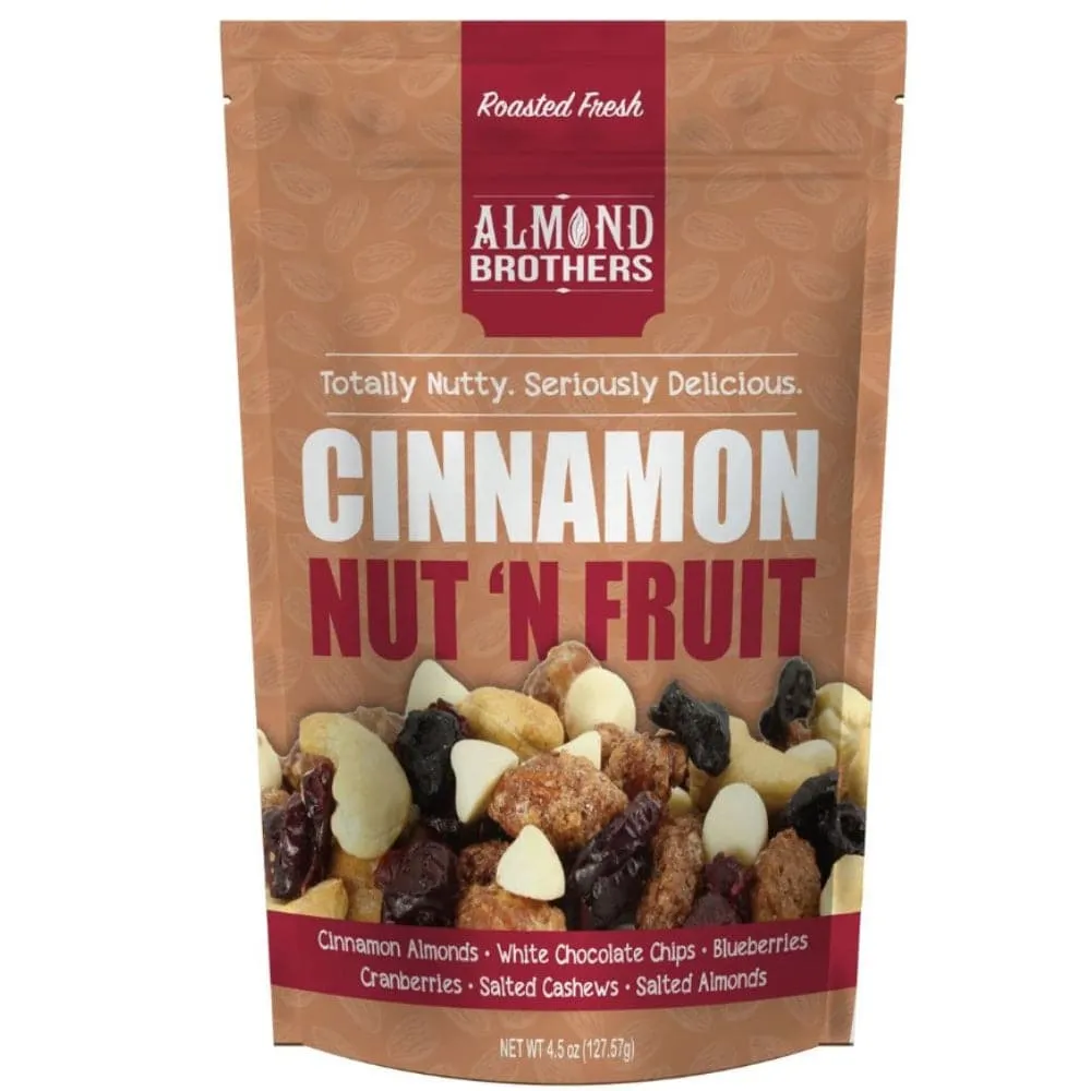 Almond Brothers - Cinnamon Nut N Fruit Snack Mix, 4.5 Oz