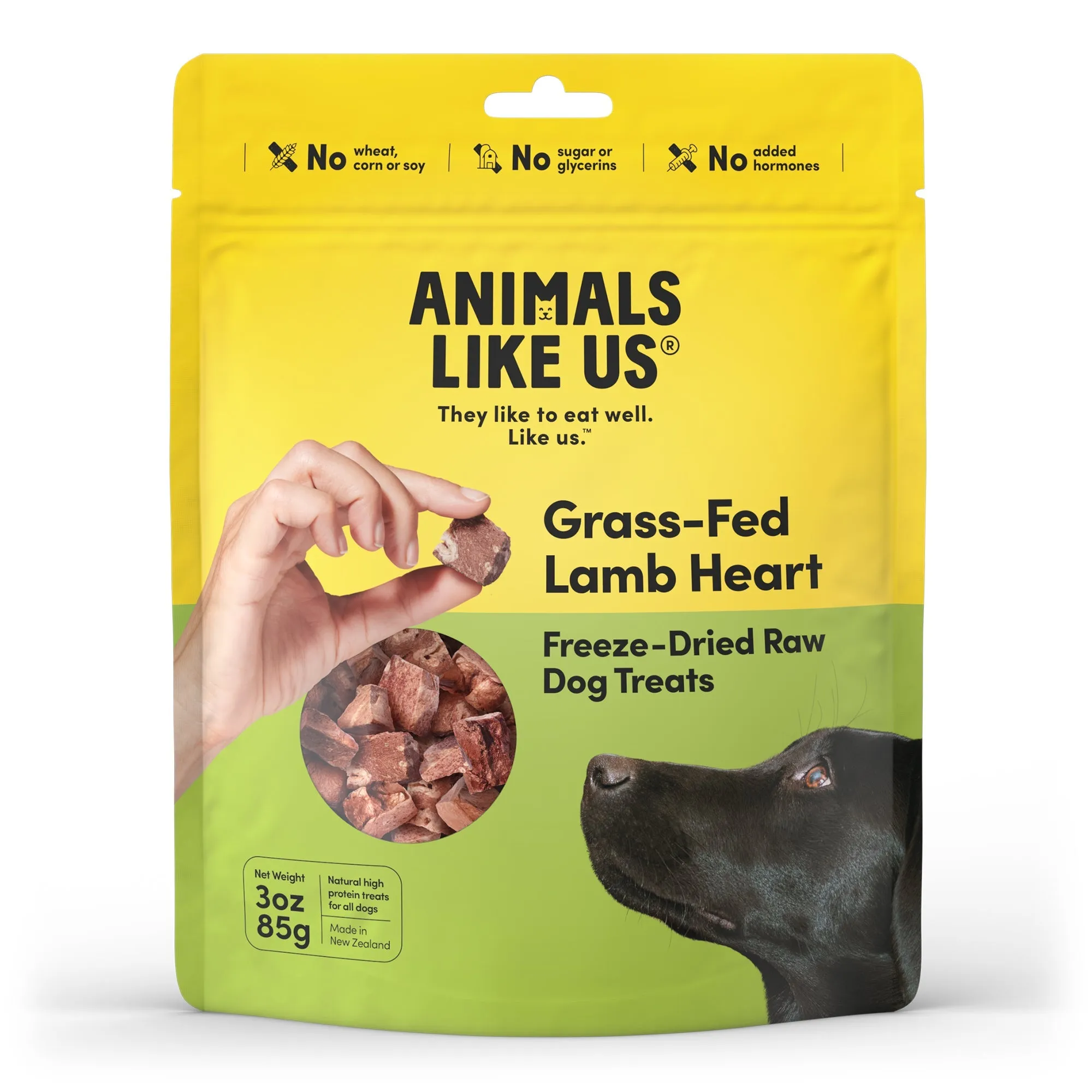 Animals Like Us Grass-Fed Lamb Heart Freeze Dried Dog Treats 85g