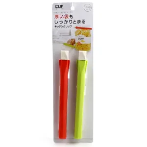 Bag Clips Set (Green/Red, Pack of 2)