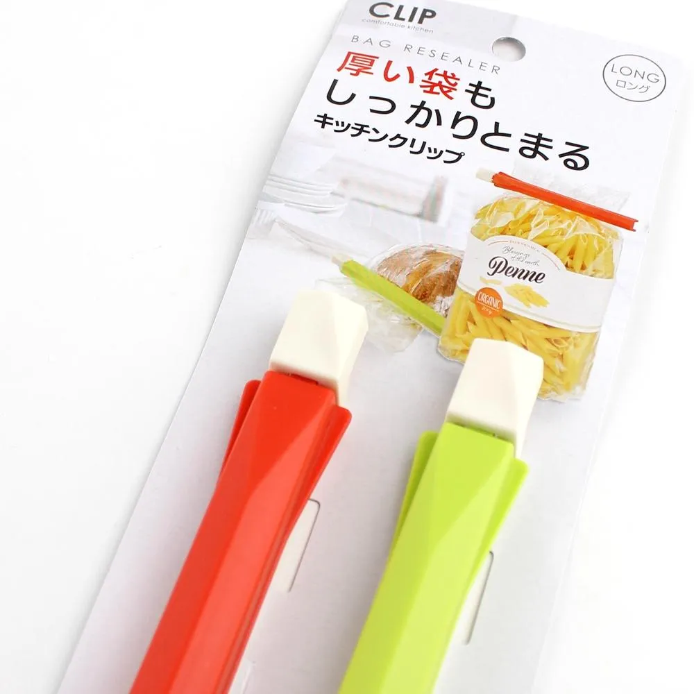 Bag Clips Set (Green/Red, Pack of 2)