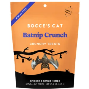 Bocce's Bakery Crunchy Halloween Batnip Crunch Cat Treats, 2oz