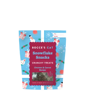 Bocce's Bakery Snowflake Snacks Crunchy Cat Treats 2oz