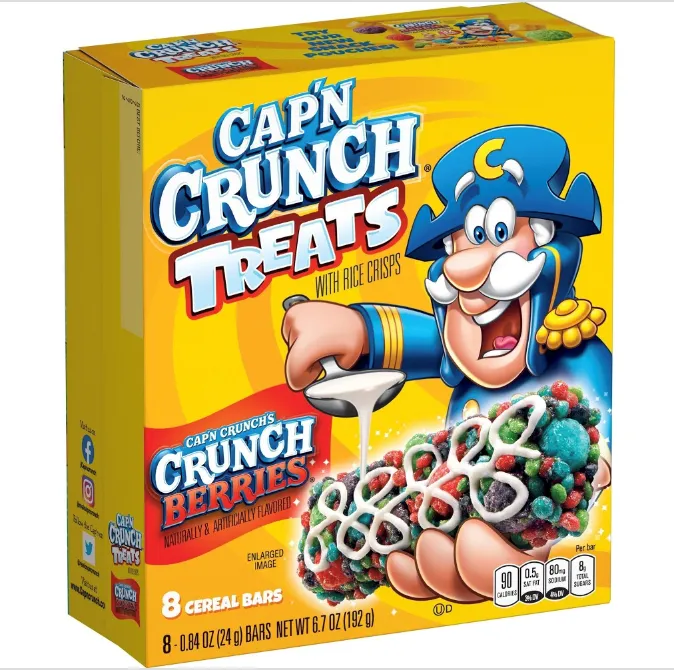 Cap?n Crunch Berries Cereal Bars 8ct (BEST BY: APR 2024)