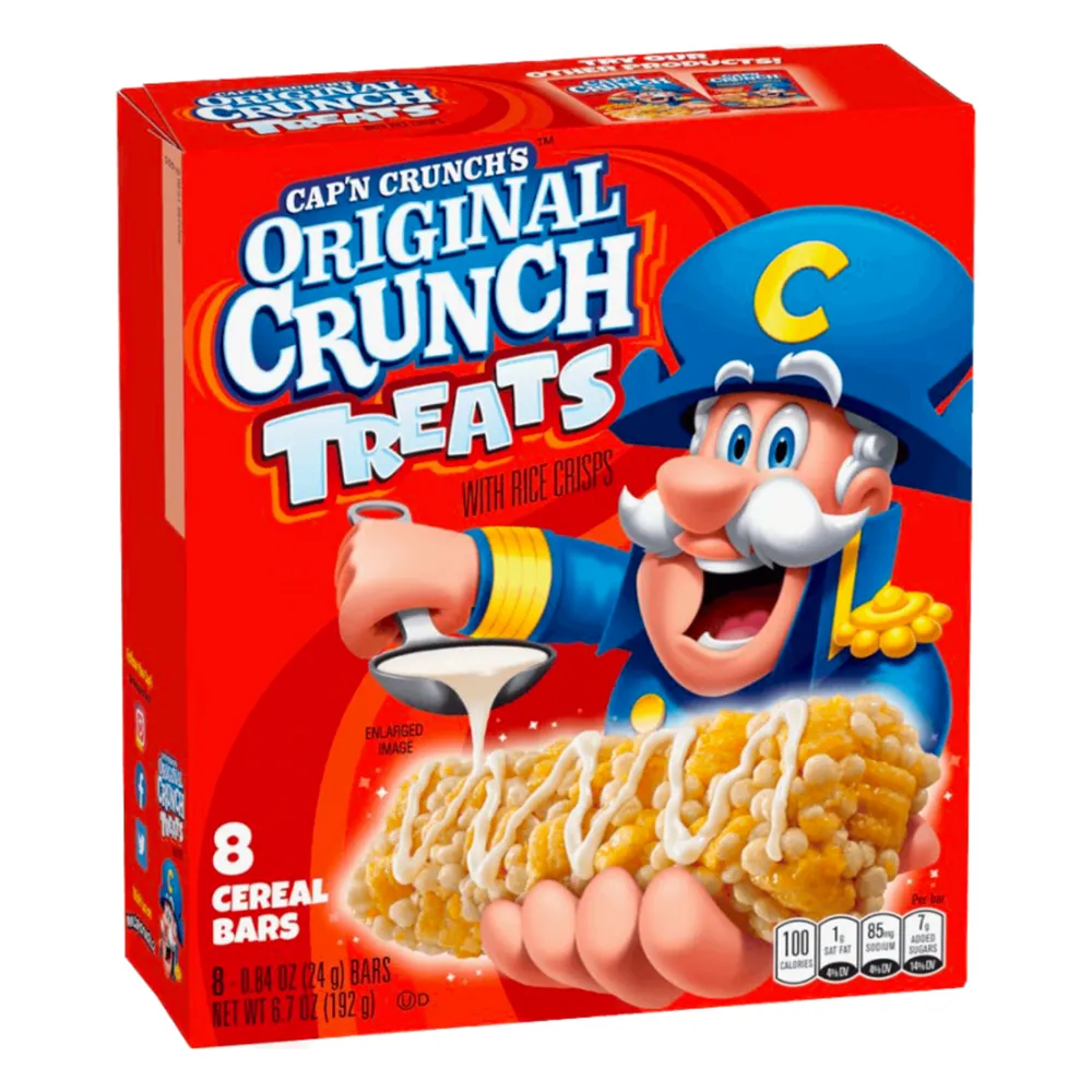 Cap'n Crunch Original Cereal Bars 8ct (BEST BY: OCT 2023)