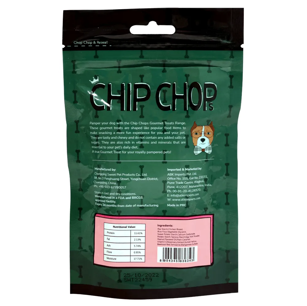 Chip Chops Chicken Burger Gourmet Dog Treats