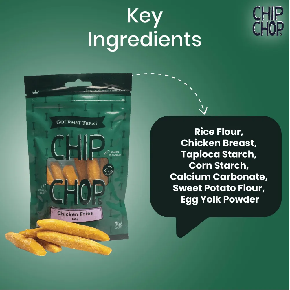 Chip Chops Chicken Fries Gourmet Dog Treats