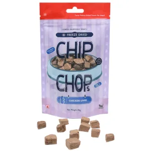 Chip Chops Freeze Dried Chicken Liver Dog Treats (Limited Shelf Life)