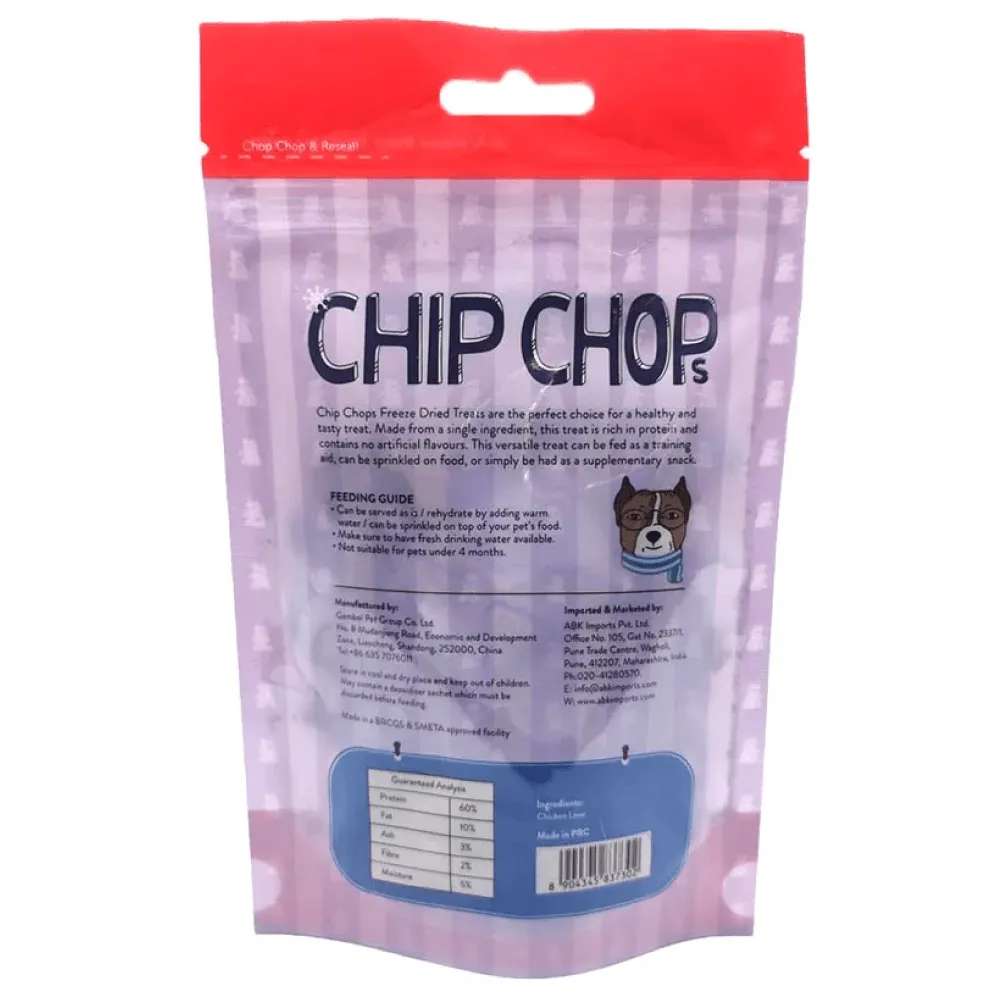 Chip Chops Freeze Dried Chicken Liver Dog Treats (Limited Shelf Life)