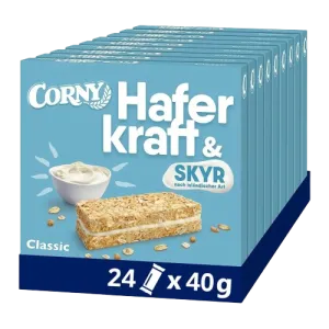 Corny Haferkraft Skyr Classic Oat Bar - No Added Sugar, 24-Pack, 40g Each