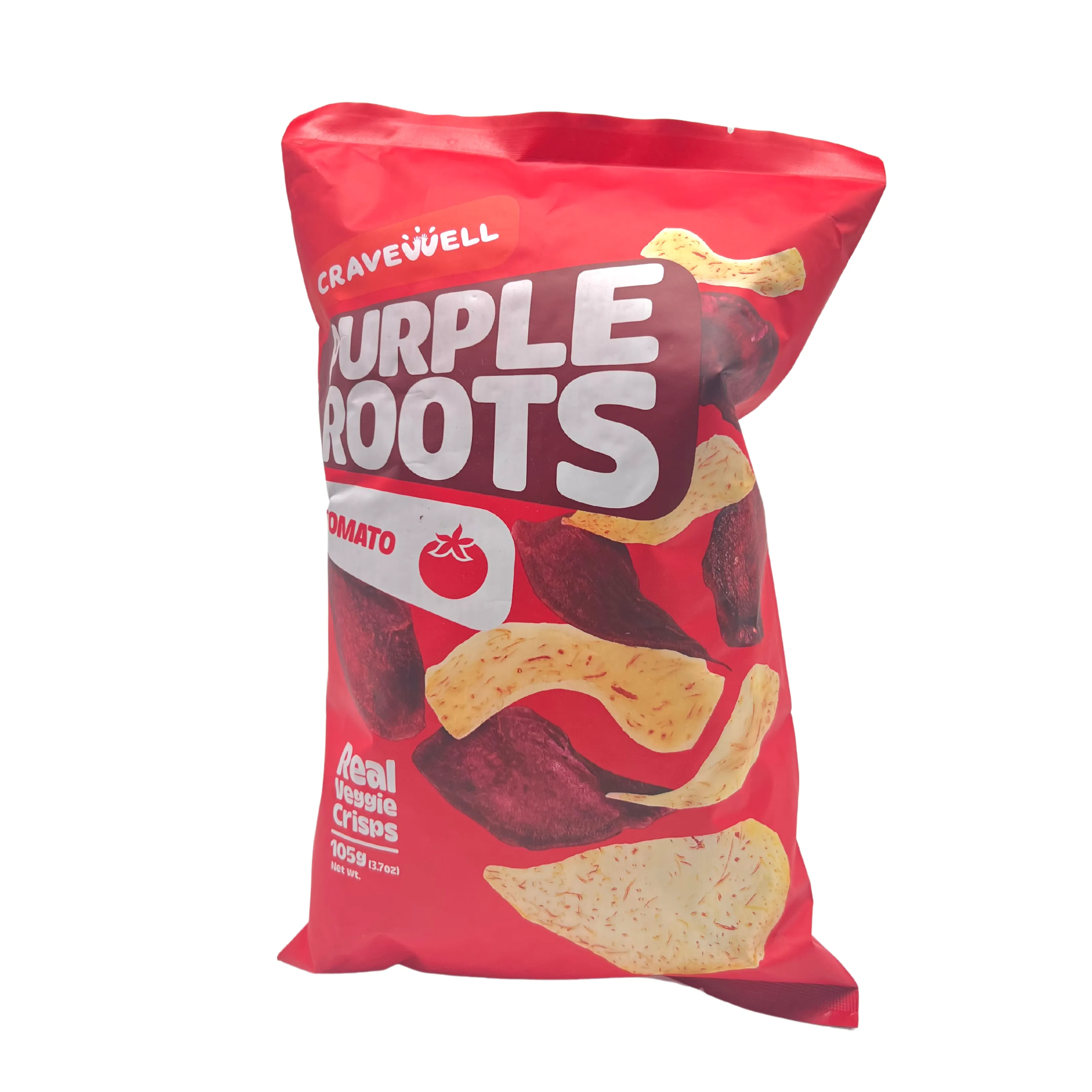 Cravewell – Purple Roots Veggie Crisps, Tomato