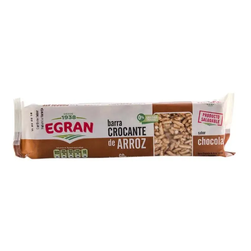 Egran - Puffed Rice Bar with Chocolate 60g