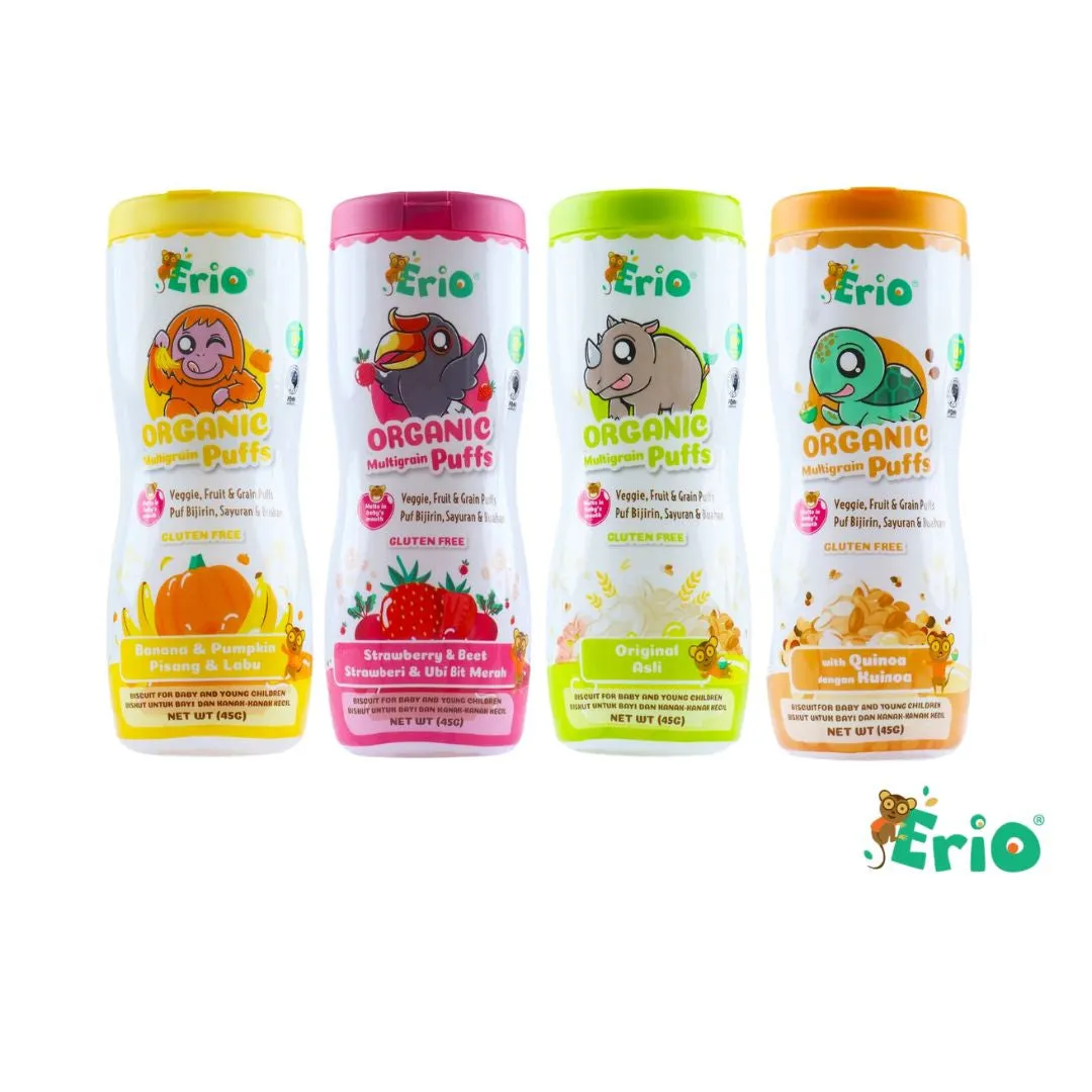 Erio Organic Multigrain Puffs 45g (8m )