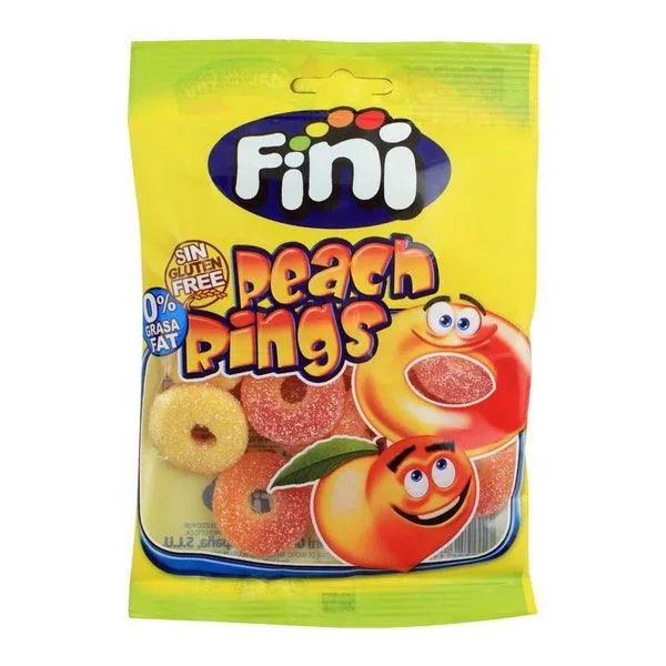 FINI JELLY PEACH RINGS 80G