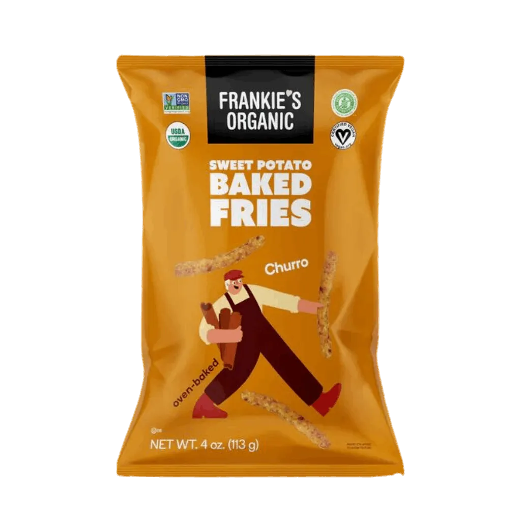 Gourmet Sweet Potato Churro Fries - Frankies 113g Snack Pack