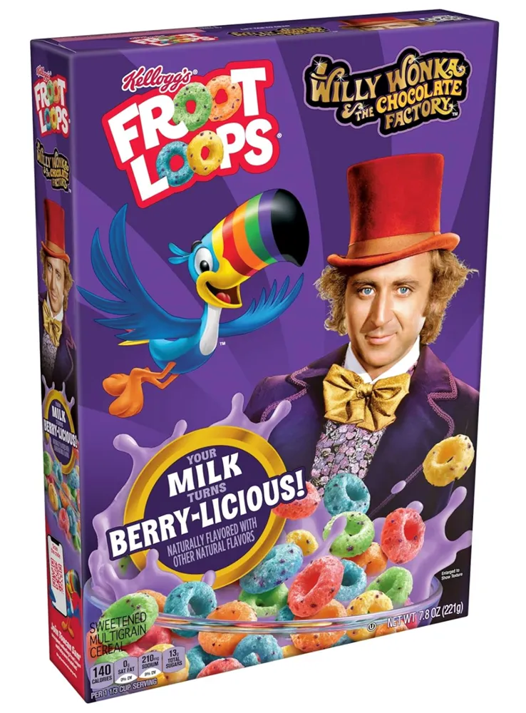 Froot Loops Willy Wonka Berry-Licious Cereal 7.8oz