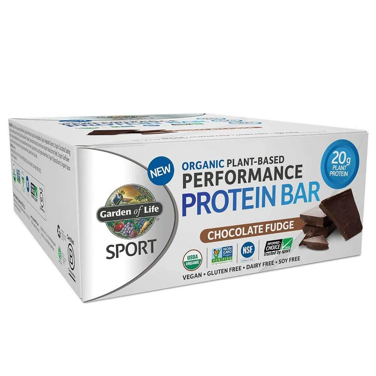 Garden of Life Plant-Based Protein Bar 12/Box