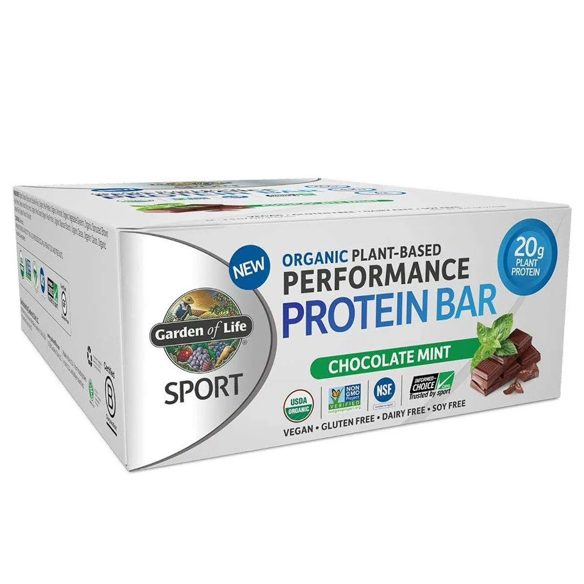 Garden of Life Plant-Based Protein Bar 12/Box