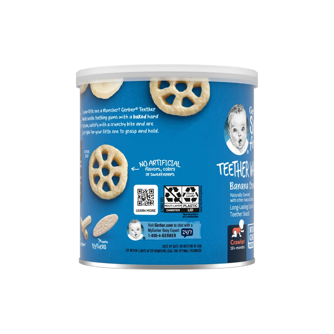 Gerber Teether Wheels - Banana Cream 42g (10m )