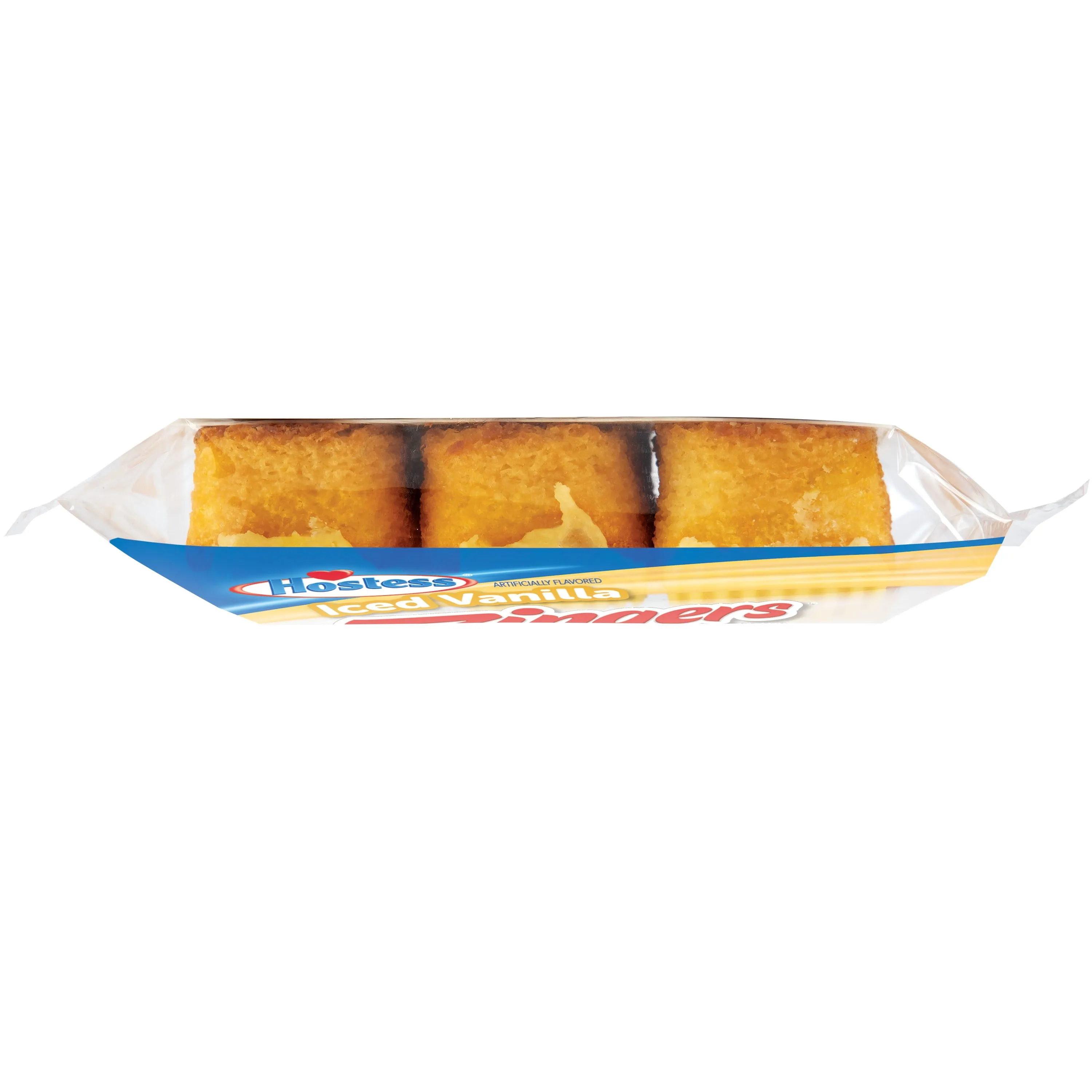 Hostess Iced Vanilla Zingers, Single Serve, 3 Count, 3.81 oz