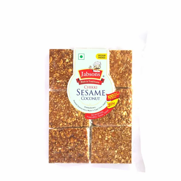 Jabsons Chikki Sesame Coconut, 240g