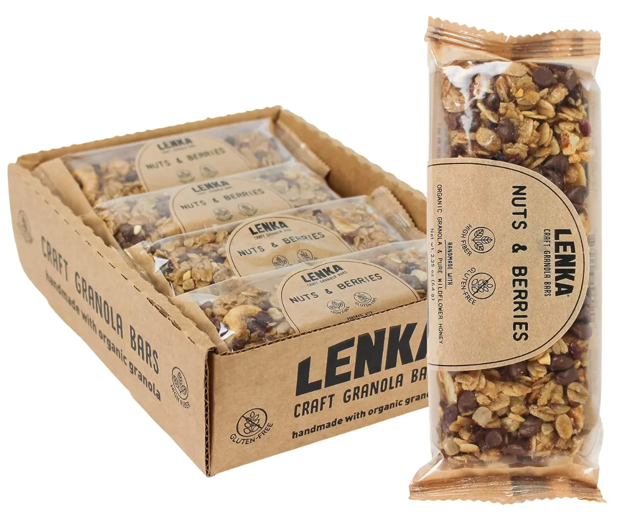 Lenka Bars Nuts and Berries - 12 / 1 ct bar