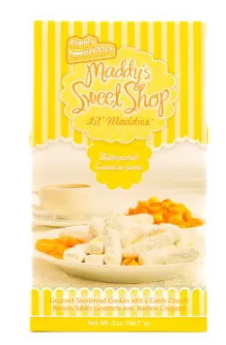 Maddy's Sweet Shop Lemon Snaps Shortbread Cookies - 2oz Delight