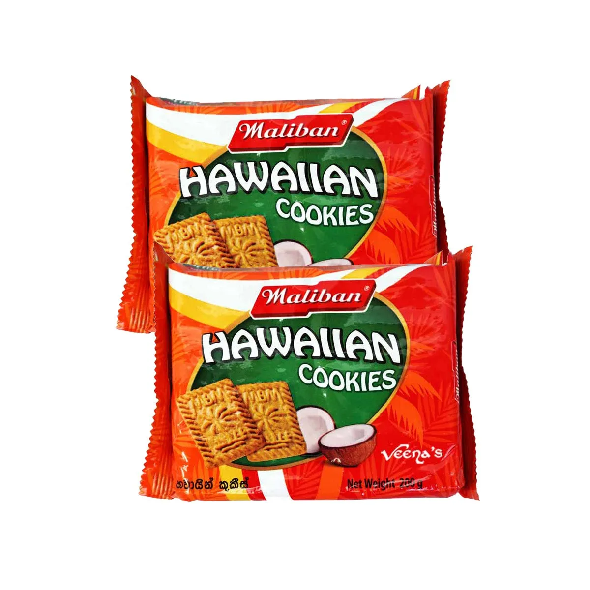 Maliban Hawaian Cookies (Pack of 2) 200g