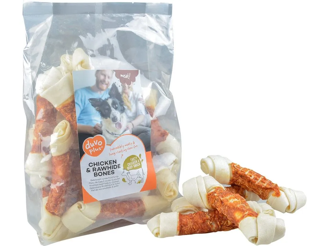 meat! Chicken & rawhide x-large bones 1000g - ± 7st