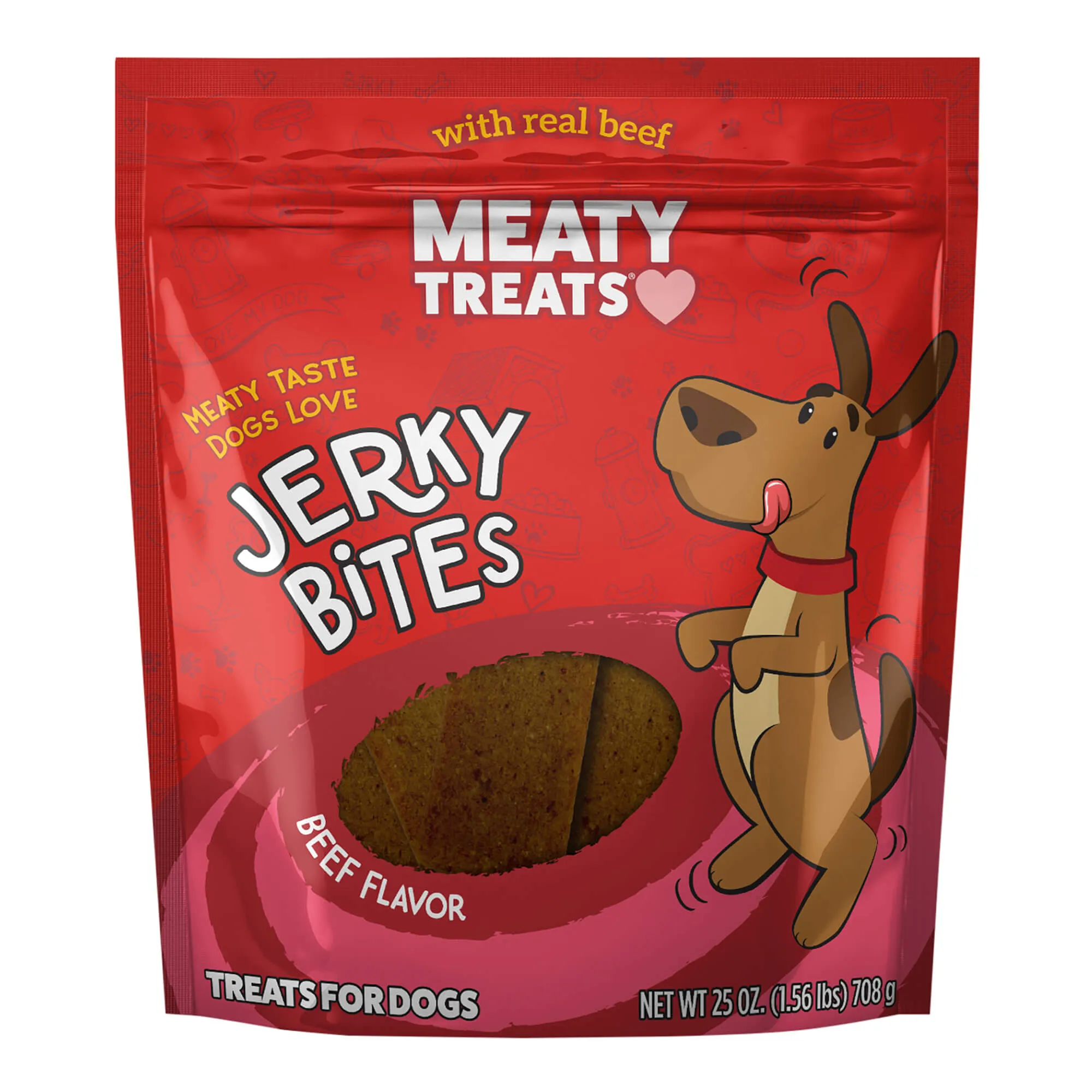 Meaty Treats Beef Jerky Bites, 25 oz