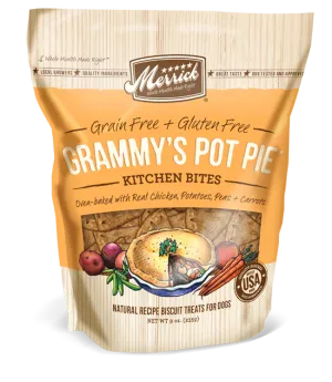 Merrick Grain-Free Grammy's Pot Pie Kitchen Bites Dog Treats 9oz