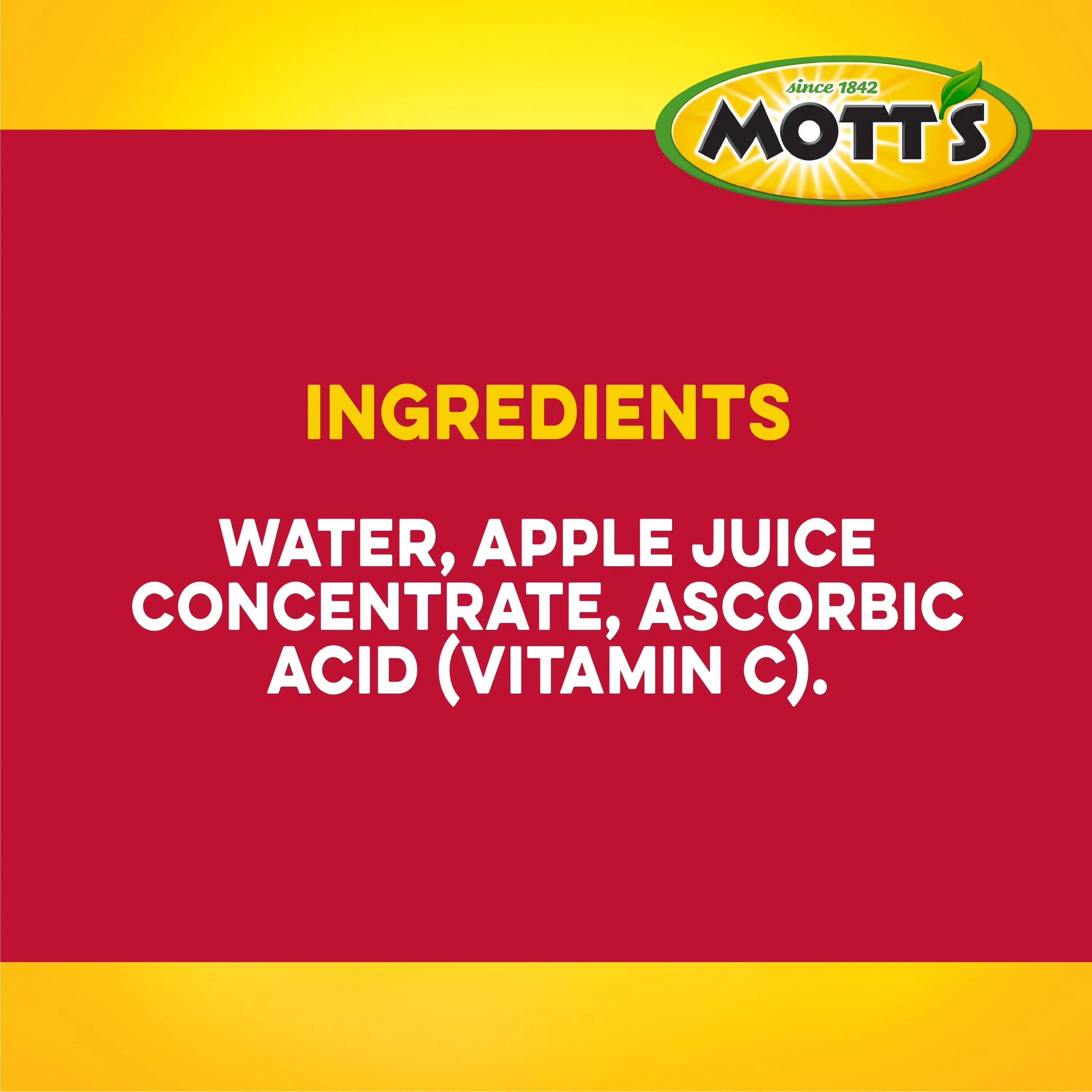 Mott's 100% Juice Original Apple Juice, 64 Fluid Ounce, Bottle