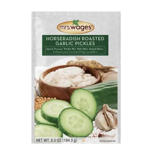 Mrs. Wages® Quick Process® Horseradish Roasted Garlic Pickle Mix With Other Natural Flavor (6.5 oz)