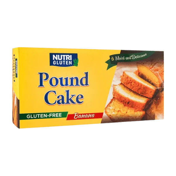 NUTRI GLUTEN FREE POUND CAKE BANANA 200GM