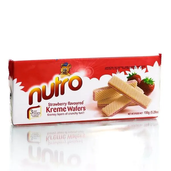 NUTRO KREME WAFERS STRAWBERRY 150G