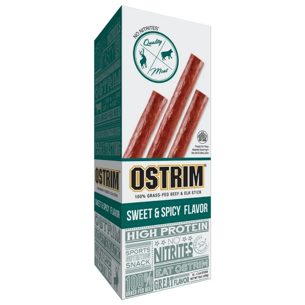 Ostrim Beef/Elk Stick 10 Count - 1.5 oz.