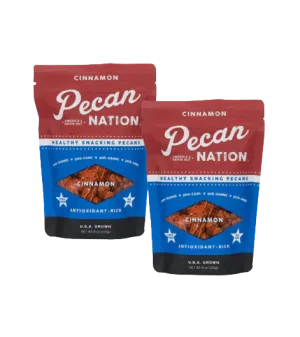 Pecan Nation Cinnamon Roast Pecan Nuts Halves, 8 oz