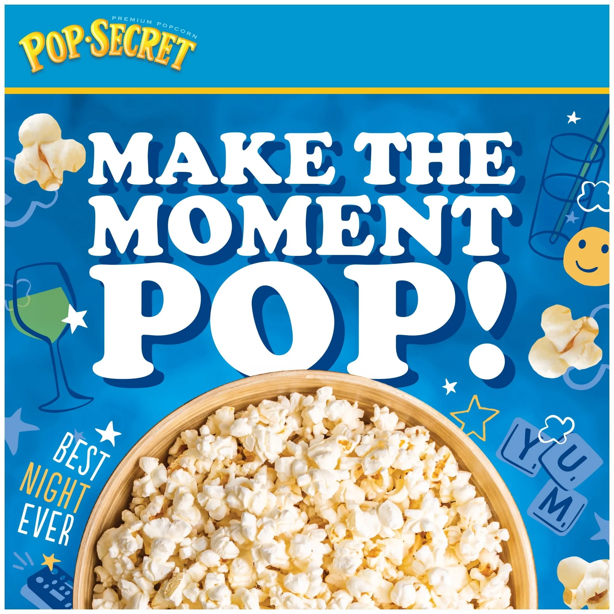 Pop Secret Popcorn, Kettle Corn Microwave Popcorn, 3 oz Sharing Bags, 12 Ct