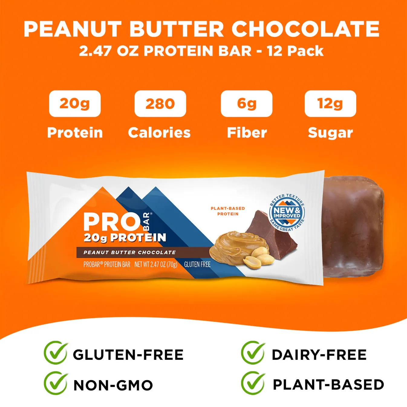 ProBar - Peanut Butter Chocolate Protein Bar