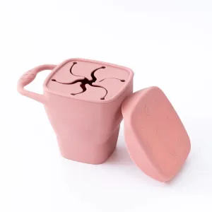 Silicone Foldable Snack Cup | Pink