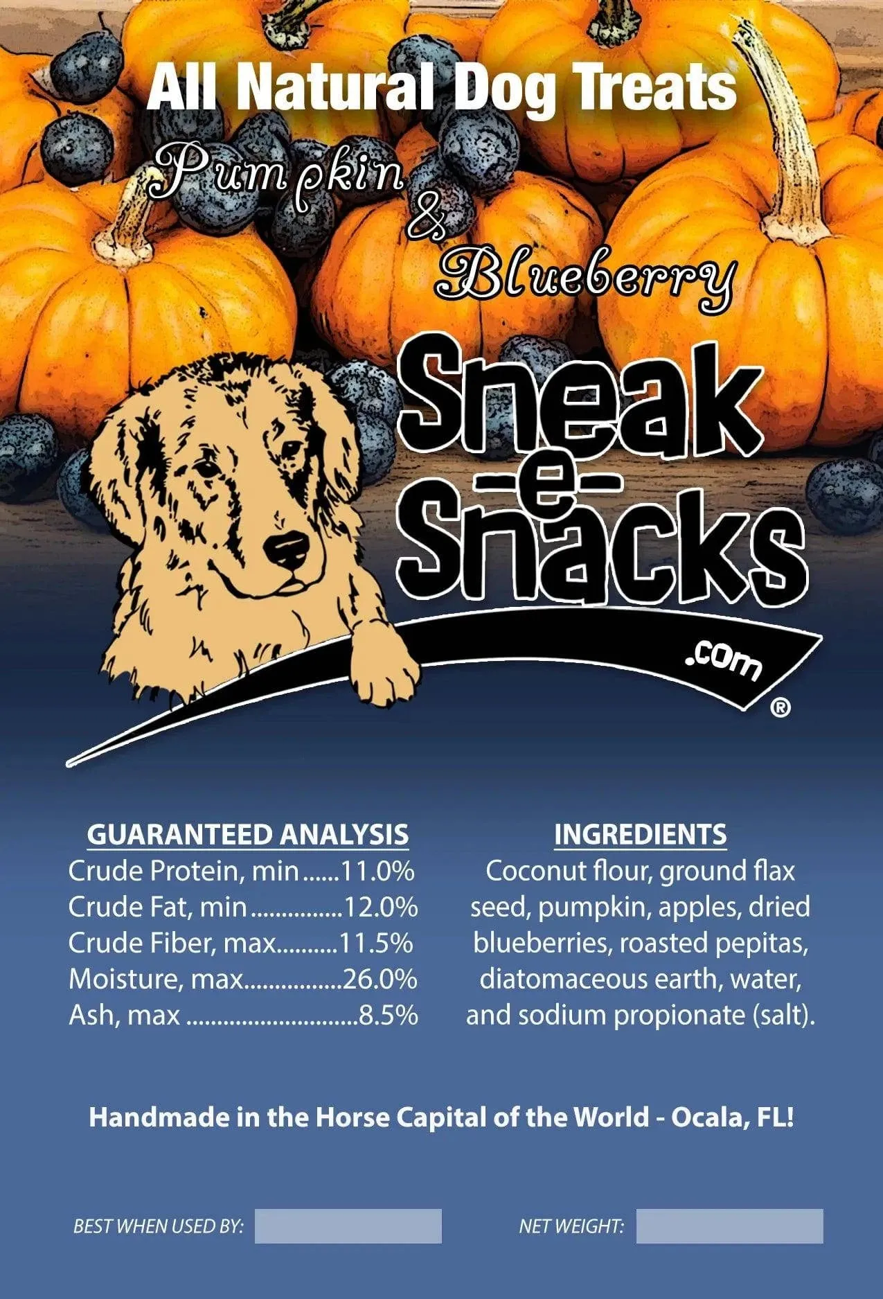 Sneak-e-Snacks Pumpkin & Blueberry Dog Treats