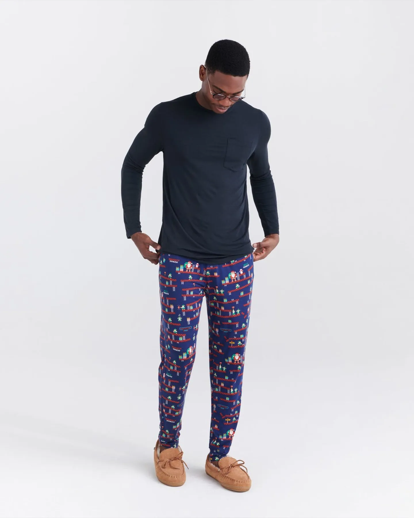 SNOOZE PANT - SANTA'S WORKSHOP NAVY