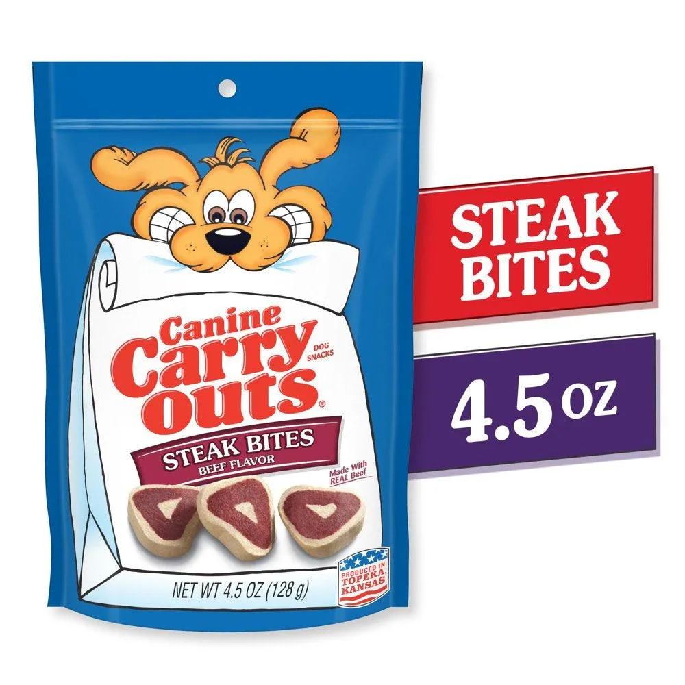 Steak Bites Beef Flavor Dog Treats 4.5 Oz