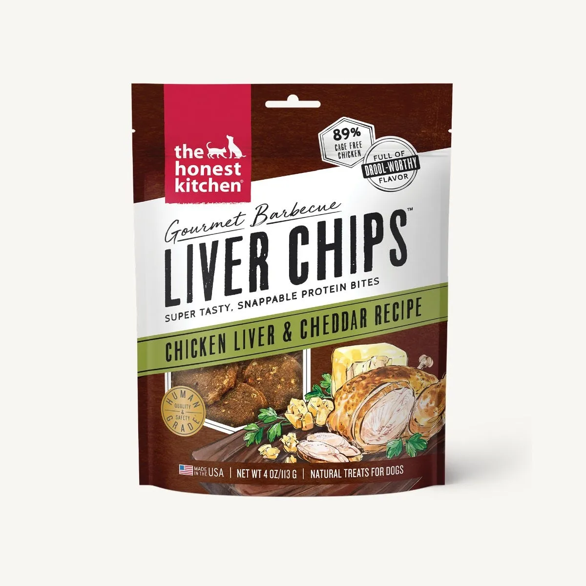 The Honest Kitchen Gourmet Barbecue Liver Chips - Chicken Liver & Cheddar Recipe