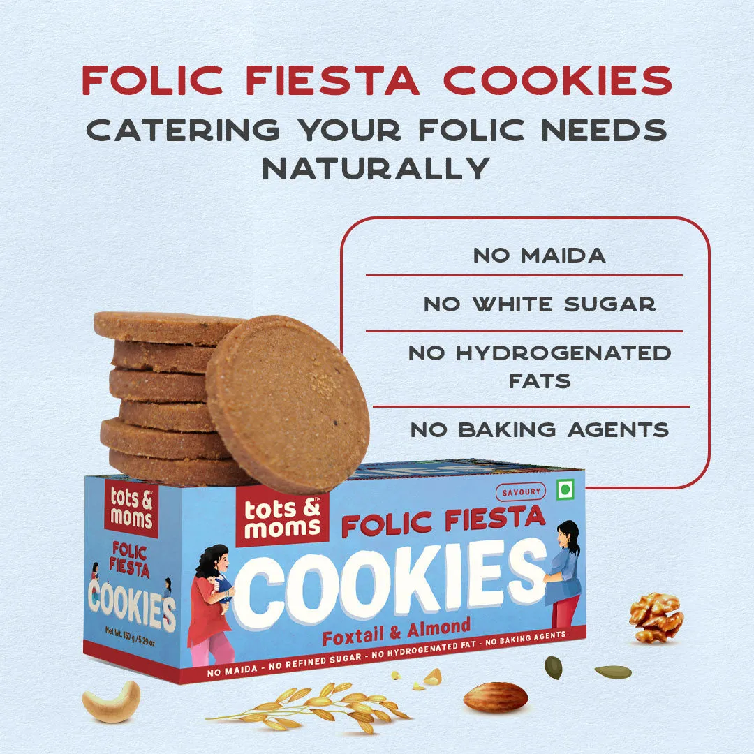 Tots & Moms-Women Cookies- Folic Fiesta