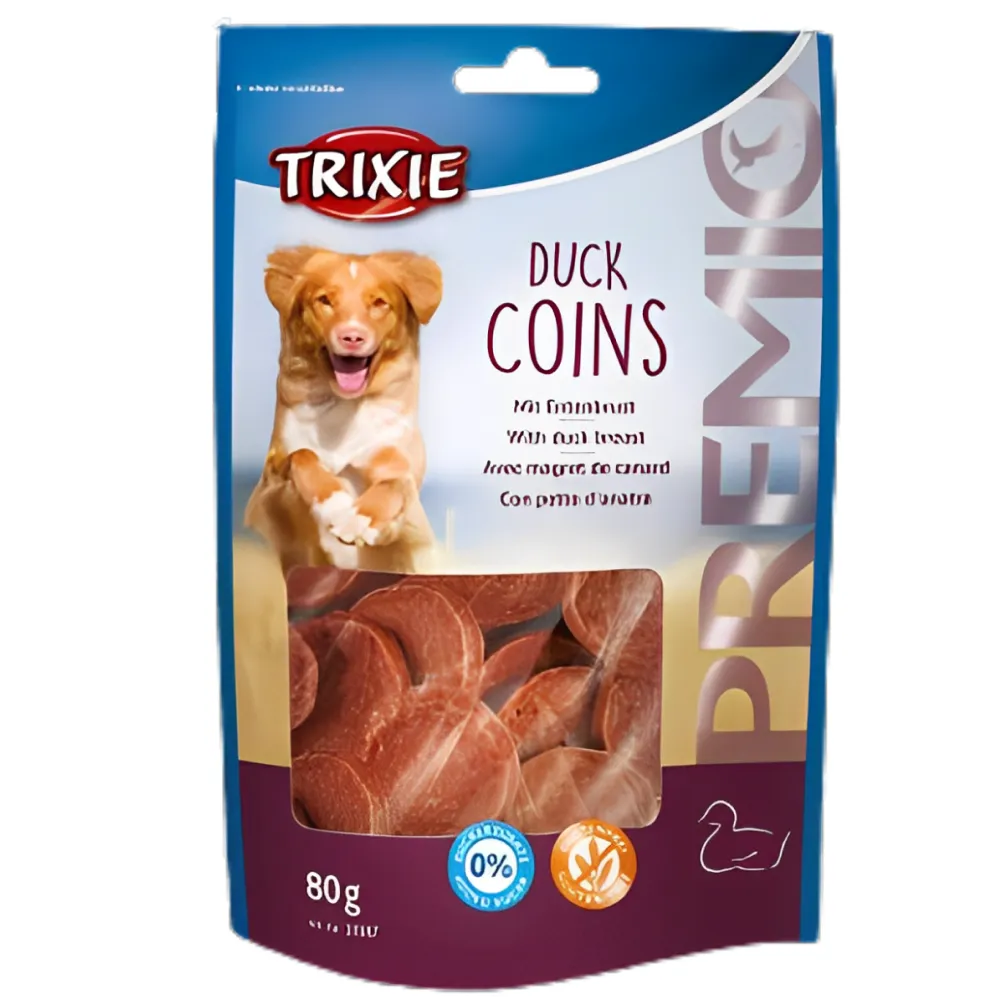 Trixie Premio Chicken Hearts and Duck Coins Dog Treats Combo