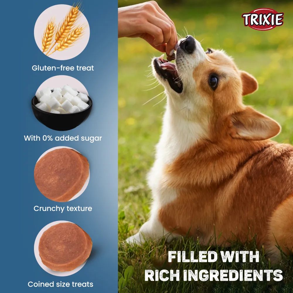 Trixie Premio Chicken Hearts and Duck Coins Dog Treats Combo