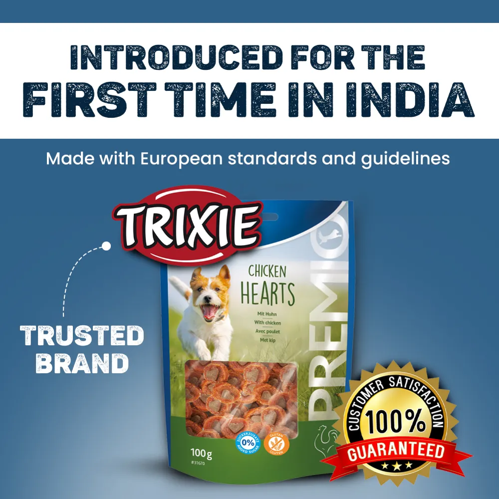 Trixie Premio Chicken Hearts and Duck Coins Dog Treats Combo